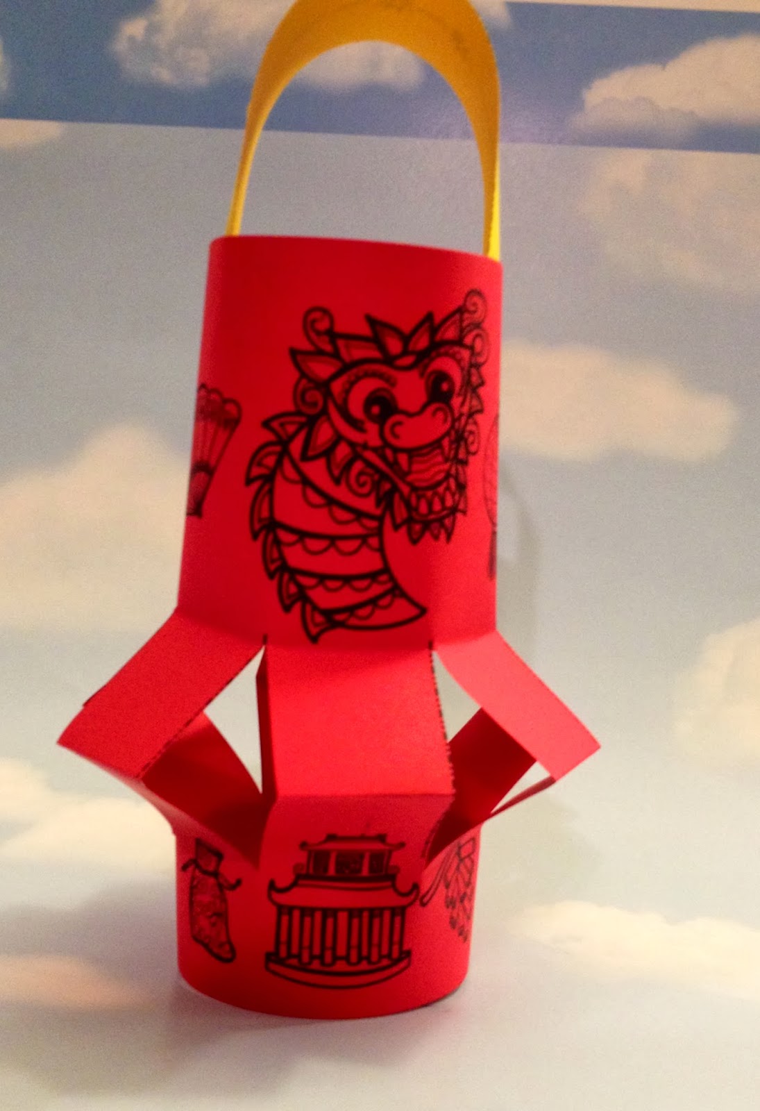 chinese new year lantern pattern