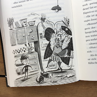 "Hilfe, ich habe meinen Bruder im Internet getauscht" von Jo Simmons, illustriert von Nathan Reed, erschienen im Verlag Egmont Schneiderbuch