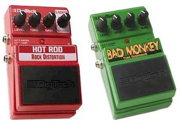 Digitech Hot Rod Distortion and bad monkey overdrive