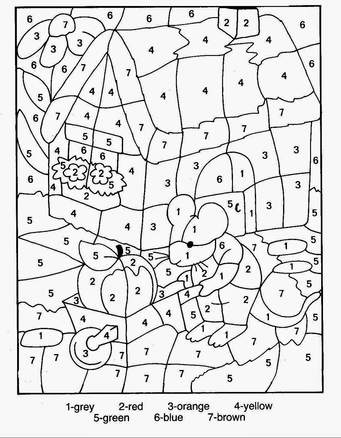 Additionner des dizaines – Cp – Ce1 – Coloriage magique Coloriage Magique Cp Maths A