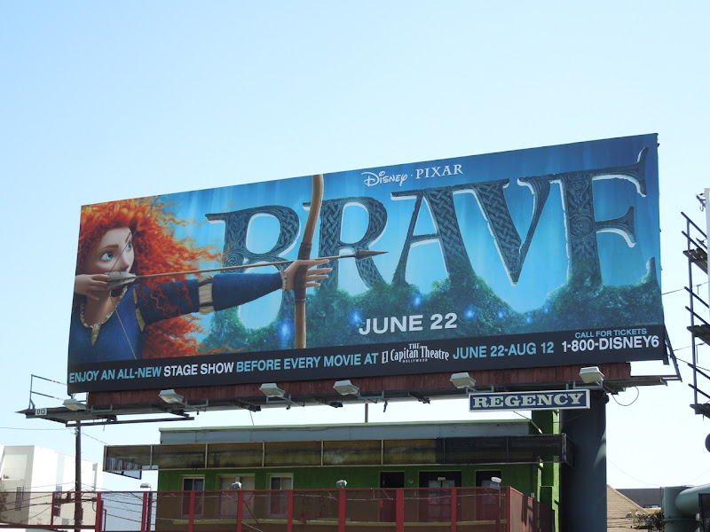 Brave movie billboard