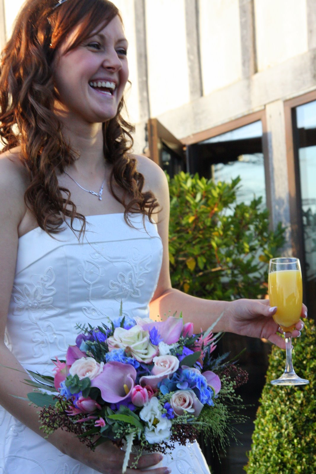 silver and ice blue wedding