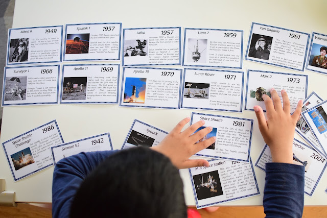 FREE Space Exploration History Learning Cards