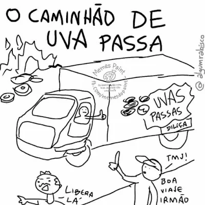 caminhão de uva passa