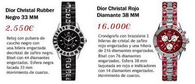 relojes Dior