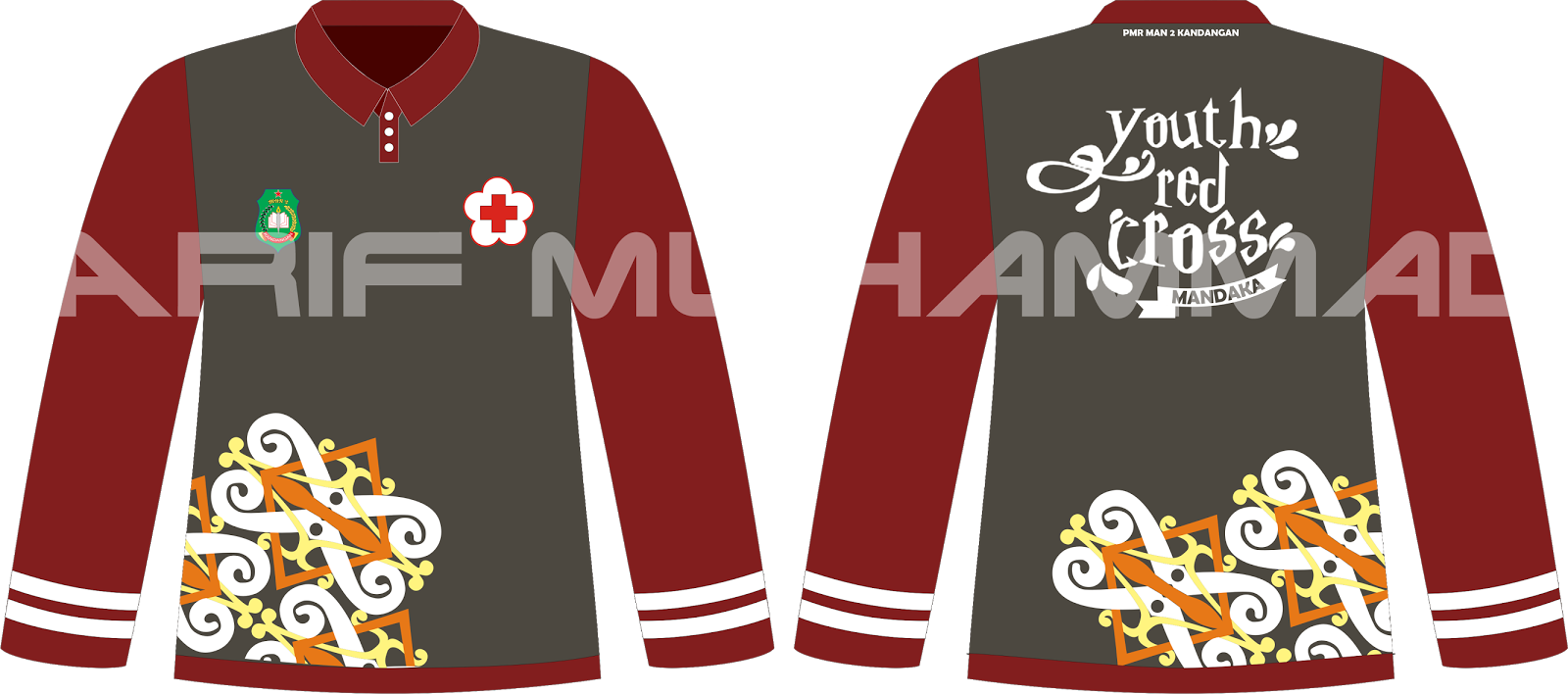 Arif Muhammad Contoh Desain Baju Lapangan PMR 
