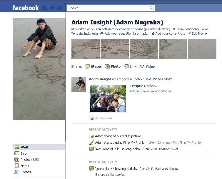 Kreatif dengan tampilan foto profil Fb yang baru 