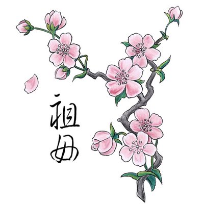 i really want a cherry tree blossoming tattoo on my foot or calf