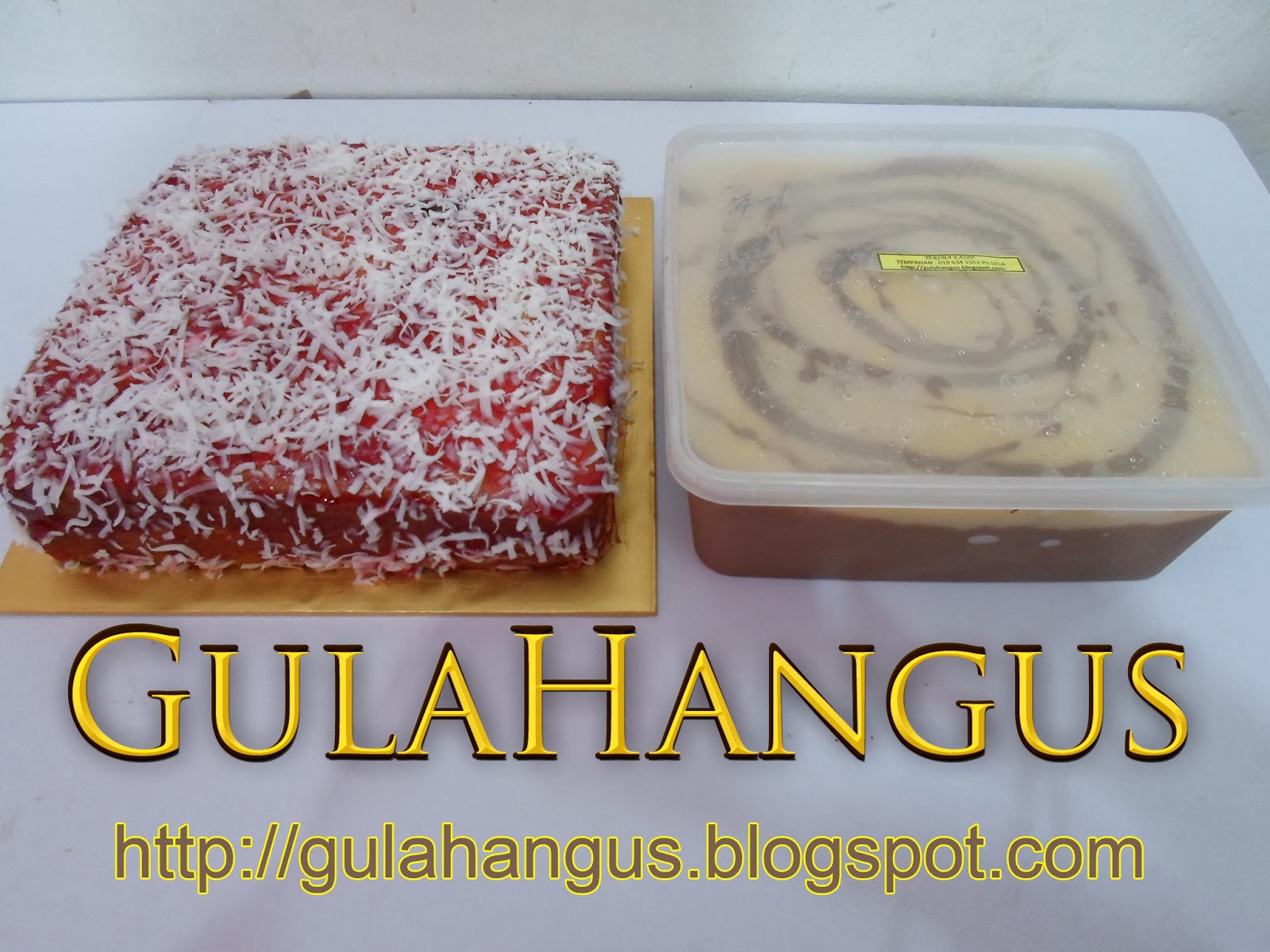 Gula Hangus ( 002177897 - D ): Kek Pelangi Strawbery 