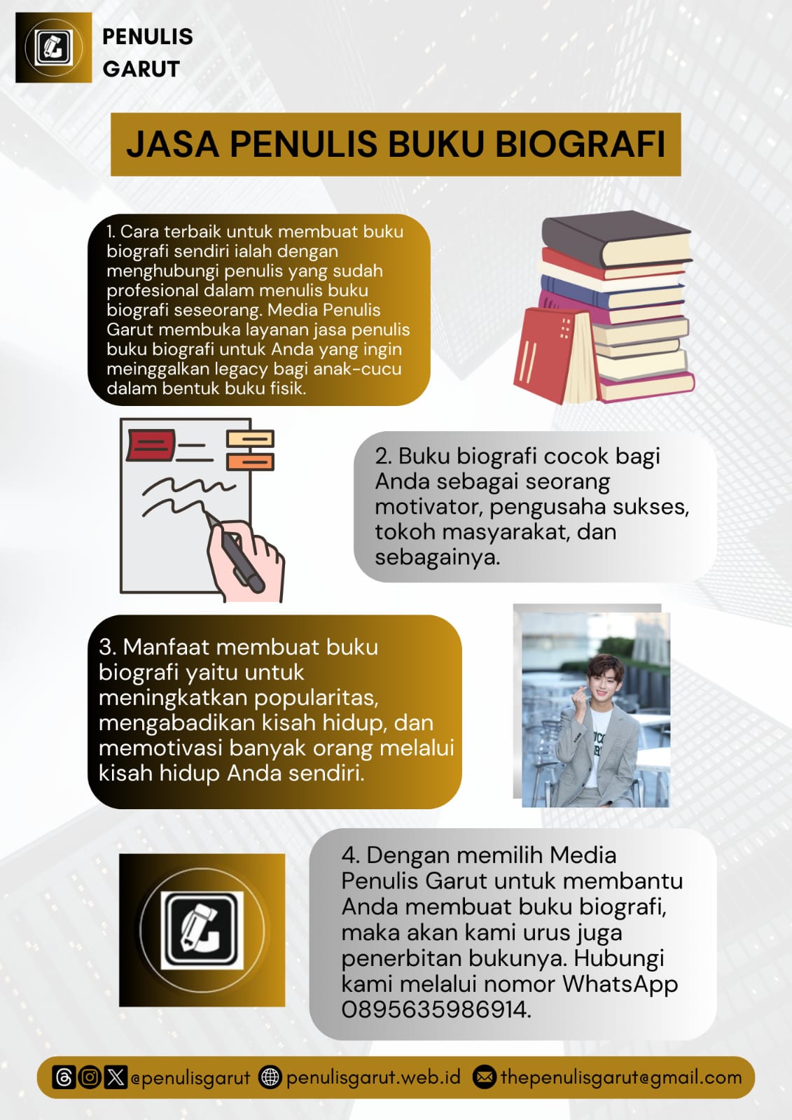 Jasa Penulis Buku Biografi yang Berpengalaman