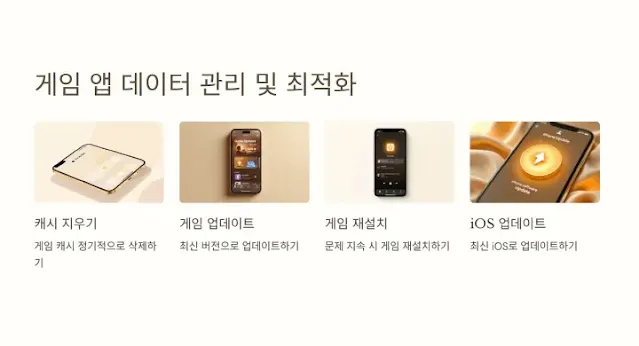 게임-캐시-삭제,-업데이트,-재설치,-iOS-업데이트를-통한-성능-최적화-방법-이미지