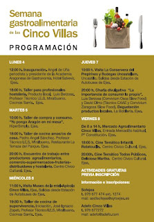 Programa Semana Gastroalimentaria Cinco Villas