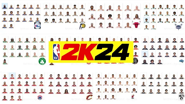 NBA 2K24 2023-2024 Headshots for All 30 Teams
