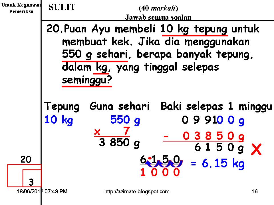 Contoh Soalan Perimeter Dan Luas Tingkatan 1 - Woodwork Sample