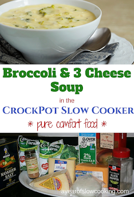 Broccoli and Cheese Soup is pure comfort food. This soup is completely made from scratch -- no cream of something soup, no velveeta, etc. When you are in the mood for the BEST BROCCOLI SOUP, EVER, make this recipe!! :-)