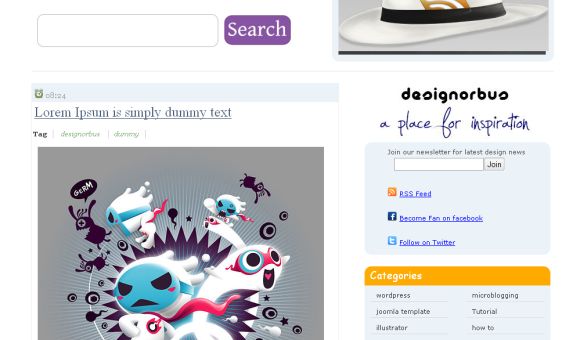 DesignOrbus Magazine Blogger Template