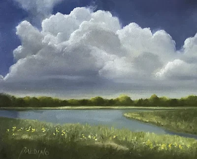 Summertime Clouds painting Patt Baldino
