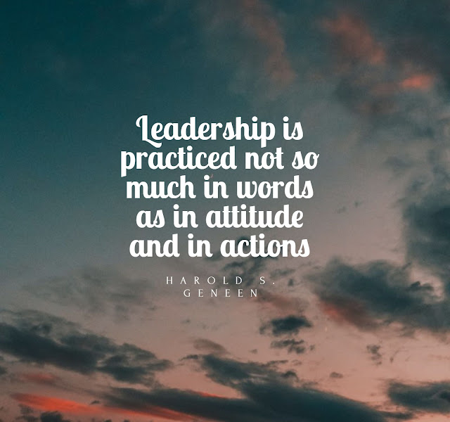 Attitude in leadership