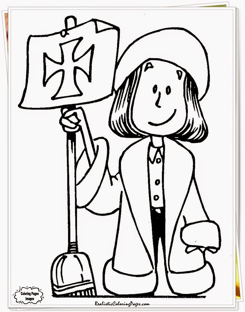 free printable columbus day coloring pages