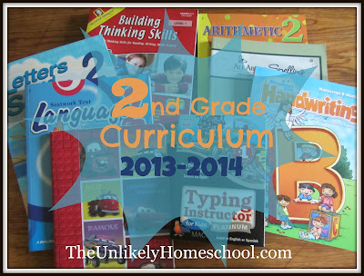 2nd Grade Homeschool Curriculum 2013-2014 The Unlikely Homeschool