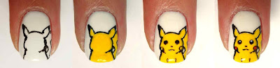 Pikachu Nail Art