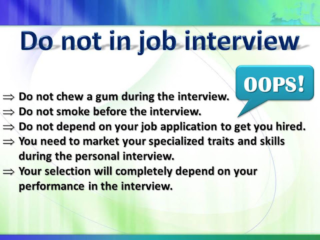 Interview tips