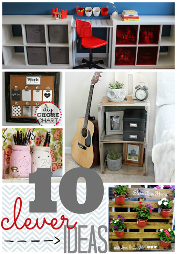 10 Clever Ideas at GingerSnapCrafts.com #linkparty #features_thumb[2]