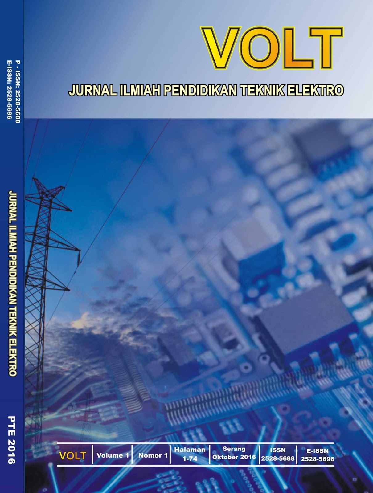 Journal VOLT Jurnal Ilmiah Pendidikan Teknik Elektro