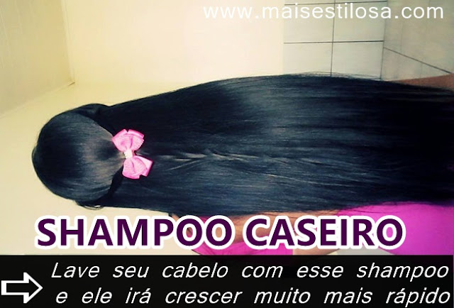 shampoo para cabelo crescer caseiro