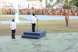 Walikota Batam Memimpin Apel Perdana Pasca Covid-19