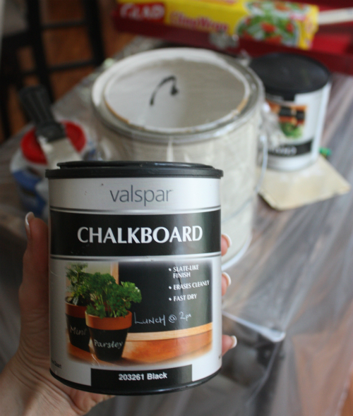Painting the Kitchen in Chalkboard Paint