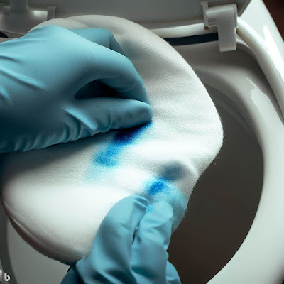 How To Remove A Blue Toilet Cleaner Stain From A Toilet Seat