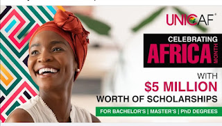 BREAKING :Unicaf is celebrating Africa Month with $5 million worth of scholarships. Apply today to earn your scholarship
