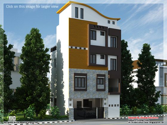 3 floor house design