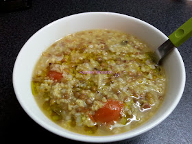 Zuppa miglio, lenticchie e grano saraceno