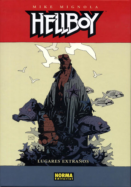 Portada del Tomo 9 Cartoné-Lugares extraños- de Hellboy Editorial Norma