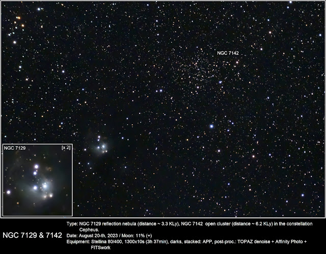 NGC 7129 & 7142