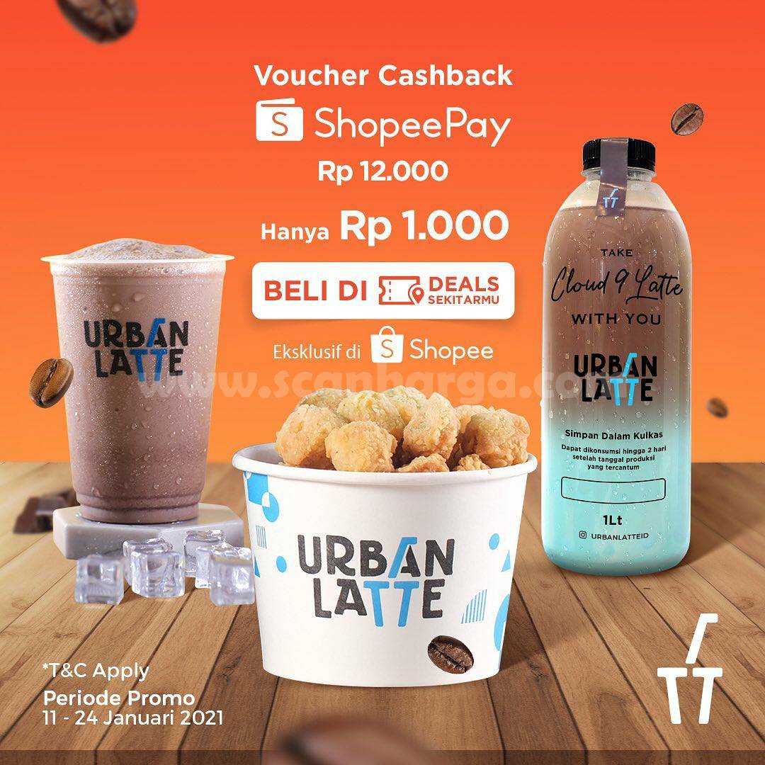 Promo URBAN LATE VOUCHER DEALS SHOPEEPAY CASHBACK 60% cuma Rp 1.000