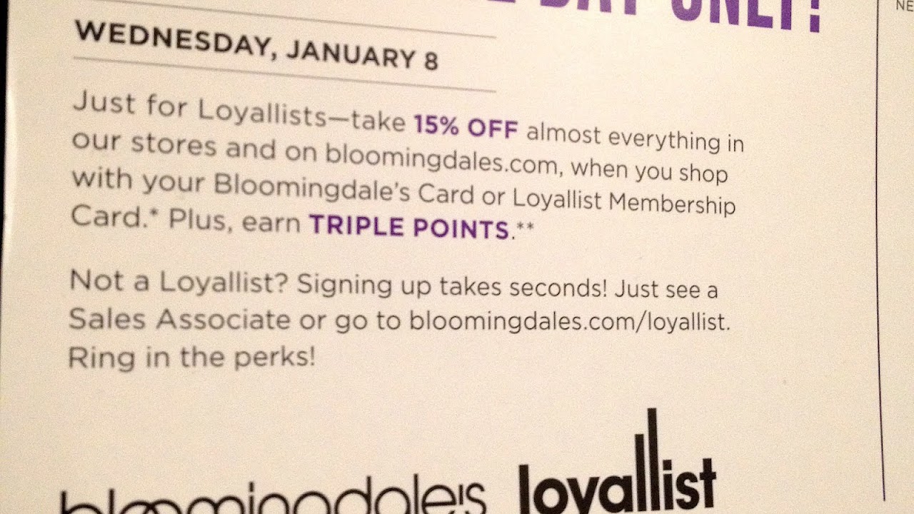 Bloomingdales Coupon Code Friends And Family