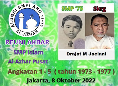 Badge Darajad M. Jaelani (Uyun) Alumni SMPI Al-Azhar '75 dan Skrg 2022