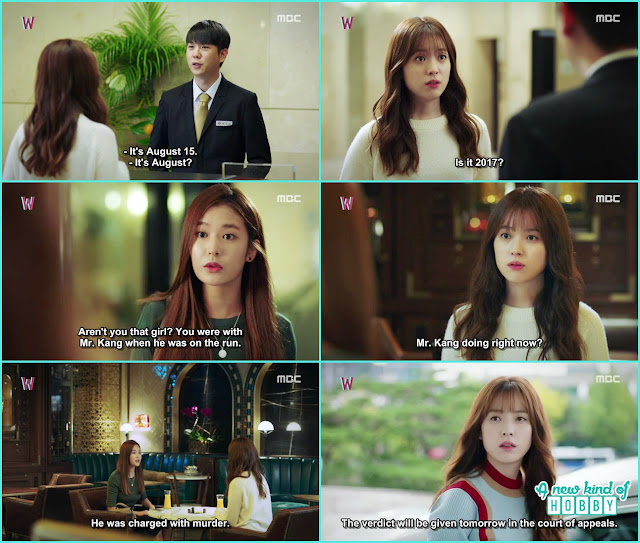 yeon joo saw soo hee & ask about kang chul - W - Episode 15 Review