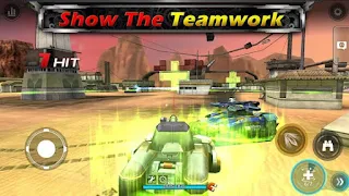 Screenshots of the Tank Hit: World Tank Battle for Android tablet, phone.