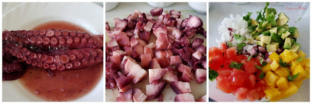 Ingredientes Tartar de pulpo