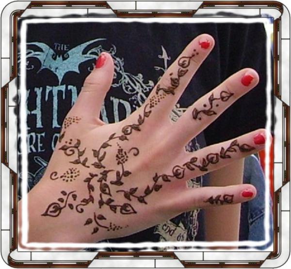 Best pics henna art tattoo design for hand girl