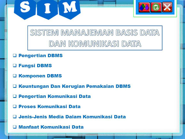 Sistem Manajeman Basis Data dan Komunikasi Data