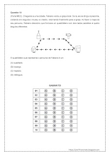 1º SIMULADO DE MATEMÁTICA – 5º ANO