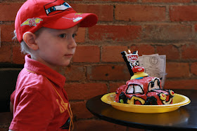 Disney Cars Birthday Party smash cake