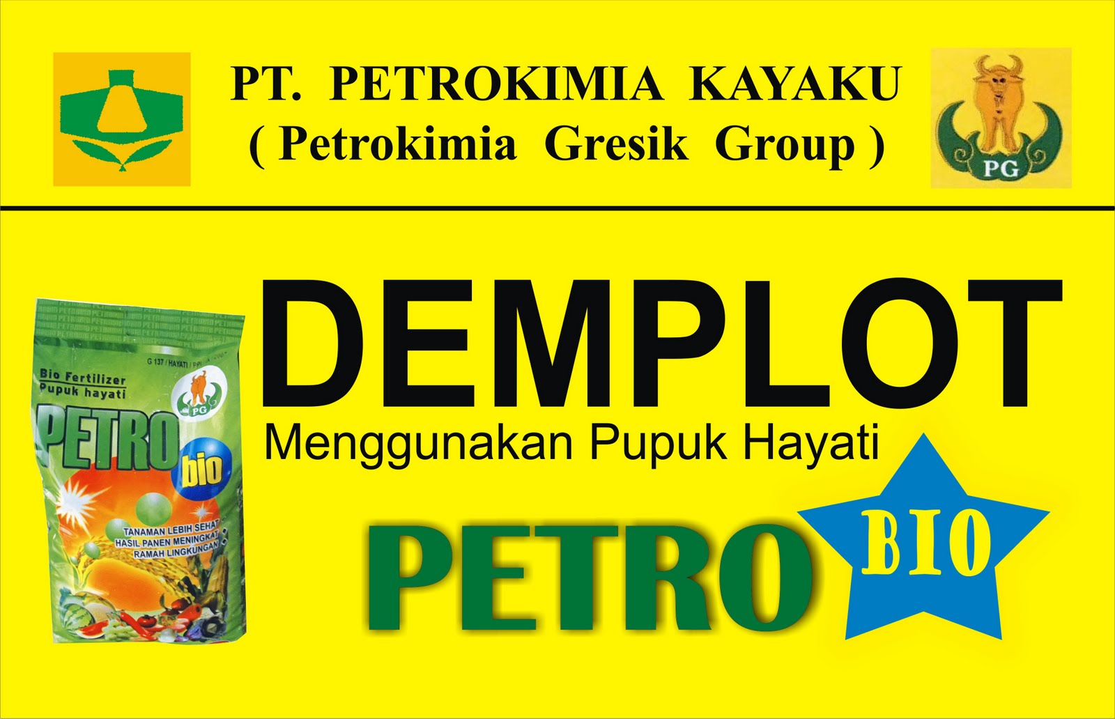  MARI BERTANI DENGAN AKAL DAN NURANI contoh papan demplot petrobio