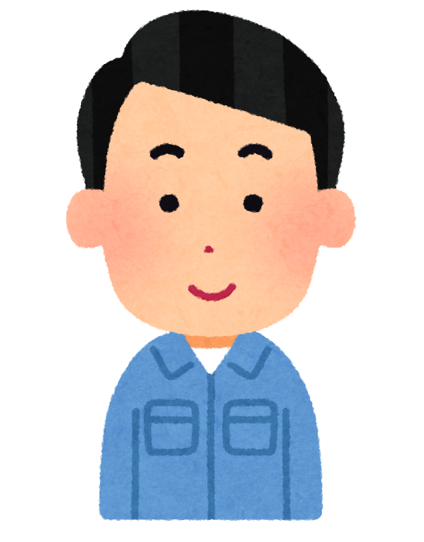 男性作業員の表情のイラスト 笑顔 怒り顔 泣き顔 笑った顔 かわいいフリー素材集 いらすとや