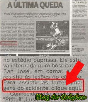 erro no jornal